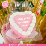 Heart Pink Lunch Box Cake (Personalised)